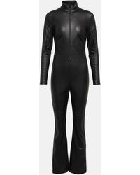 Wolford Jumpsuit Mighty 80s in similpelle - Nero