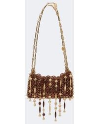 Rabanne - 1969 Small Wood Embellished Shoulder Bag - Lyst
