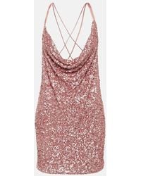 ROTATE BIRGER CHRISTENSEN - Bridal Minikleid Grace Mit Pailletten - Lyst