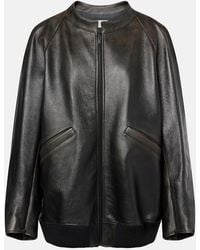 The Row - Kengia Leather Jacket - Lyst