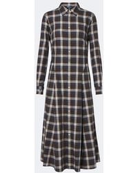 Polo Ralph Lauren - Plaid Cotton Twill Shirt Dress - Lyst