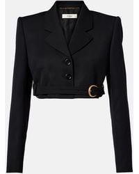 Chloé - Cropped Virgin Wool Blazer - Lyst