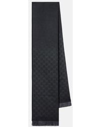 Gucci - Gg Wool Jacquard Scarf - Lyst