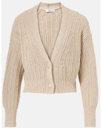 Max Mara - Stelvio Linen And Cotton Cardigan - Lyst