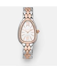 BVLGARI - Uhr Serpenti Seduttori Mit 18Kt Rosegold, Diamanten Und Rubellit - Lyst
