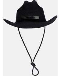Ruslan Baginskiy - Leather-trimmed Cowboy Hat - Lyst