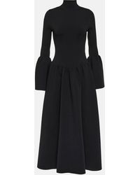 Chloé - Bell-sleeve Wool-blend Maxi Dress - Lyst