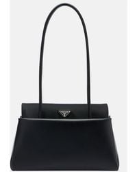 Prada - Passage Medium Leather Shoulder Bag - Lyst