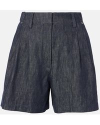 Brunello Cucinelli - Denim Bermuda Shorts - Lyst
