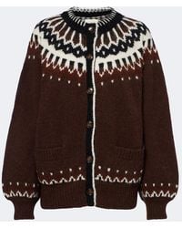 Doen - Hue Fair Isle Alpaca And Wool-Blend Cardigan - Lyst
