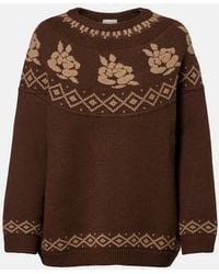 Magda Butrym - Fair Isle Jacquard Wool Sweater - Lyst