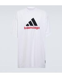 Balenciaga - X adidas t-shirt à logo imprimé - Lyst