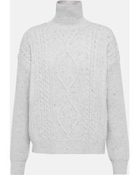 Max Mara - Leisure Favore Cable-knit Sweater - Lyst