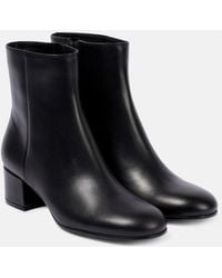 Gianvito Rossi - 45 Leather Ankle Boots - Lyst
