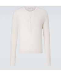 Our Legacy - Fine Ribbed-Knit Cotton Henley Shirt - Lyst