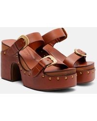 Zimmermann - Alight Studded Leather Platform Sandals - Lyst