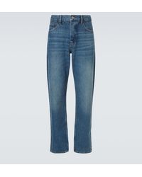 FRAME - Mid-Rise Straight Jeans - Lyst