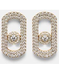 Messika - So Move 18Kt Earrings With Diamonds - Lyst