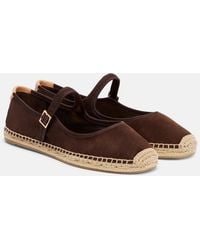 Tory Burch - Suede Mary Jane Espadrilles - Lyst