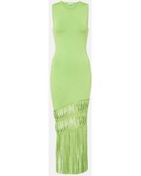 Jonathan Simkhai - Abito Lungo Brookes Con Frange - Lyst