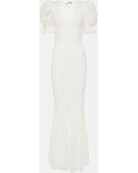 ROTATE BIRGER CHRISTENSEN - Bridal Puff-sleeve Lace Maxi Dress - Lyst