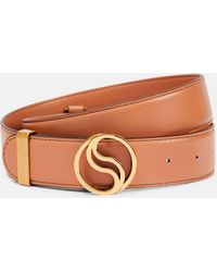 Stella McCartney - Monogram Faux Leather Belt - Lyst