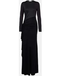Victoria Beckham - Gathered Jersey Gown - Lyst
