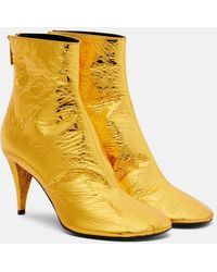 Proenza Schouler - Botines Glove De Piel Metalizada - Lyst