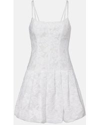 Jonathan Simkhai - Fifi Embroidered Cotton-Blend Minidress - Lyst