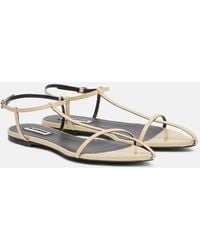 Jil Sander - Leather Sandals - Lyst