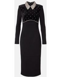 Rebecca Vallance - Alistar Embellished Midi Dress - Lyst
