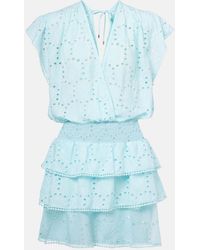 Melissa Odabash - Jess Cotton Crochet Minidress - Lyst