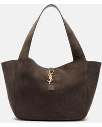 Saint Laurent - Le 5 A 7 Bea Suede Tote Bag - Lyst