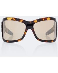 Bottega Veneta - Intrecciato Shield Sunglasses - Lyst