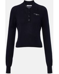 Givenchy - Cotton And Silk Polo Sweater - Lyst