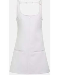 Courreges - Vestido Corto Reedition Con Abertura Y Logo - Lyst