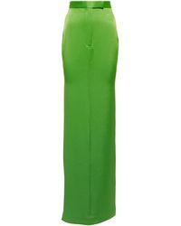 Alex Perry Exclusive To Mytheresa – Lux Crêpe Satin Maxi Skirt - Green
