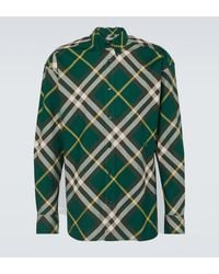 Burberry - Camicia A Quadri Con Ricamo - Lyst