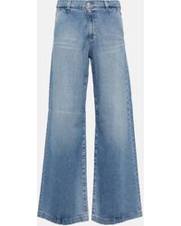 AG Jeans - Stella Low-rise Wide-leg Jeans - Lyst