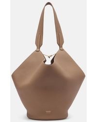 KHAITE - Lotus Small Leather Tote Bag - Lyst