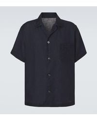 Brioni - Camisa Bowling De Lino - Lyst