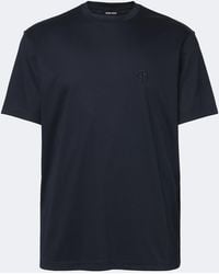 Giorgio Armani - Cotton Jersey T-Shirt - Lyst