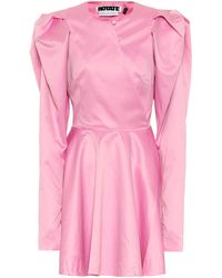 ROTATE BIRGER CHRISTENSEN Minikleid Pauline aus Satin - Pink