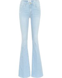 FRAME High-Rise Jeans Le High Flare - Blau