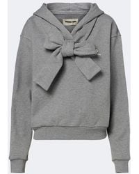 ShuShu/Tong - Bow-Detail Cotton Hoodie - Lyst