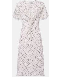 Dorothee Schumacher - Dancing Dots Polka-Dot Georgette Midi Dress - Lyst