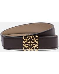 Loewe - Anagram Leather Belt - Lyst