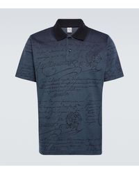 Berluti - Scritto Cotton Pique Polo Shirt - Lyst