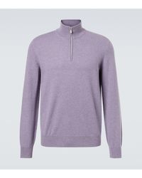 Brunello Cucinelli - Jersey De Cachemir Con Cremallera - Lyst