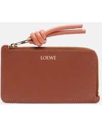 Loewe - Knot Leather Card Holder - Lyst